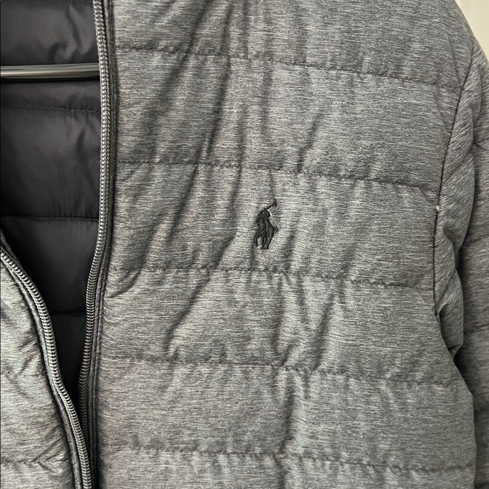 Polo by Ralph Lauren Kids Black Puffer Jacket/Zipper pockets and inside pockets.